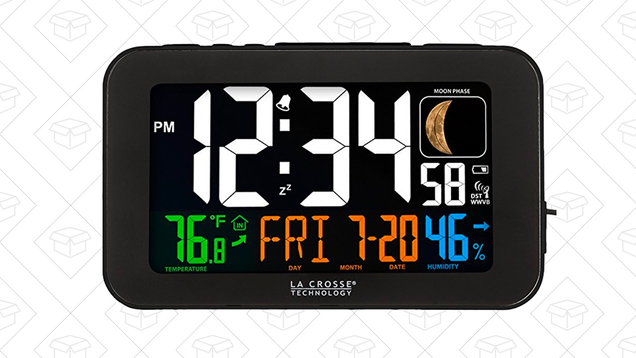 La Crosse Technology 617-1485B Atomic Color Alarm Clock | $27 | Amazon